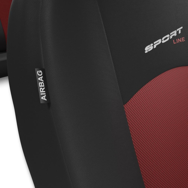 Universelle sædebetræk til biler til Toyota Avensis I, II, III (1997-2018) - röd