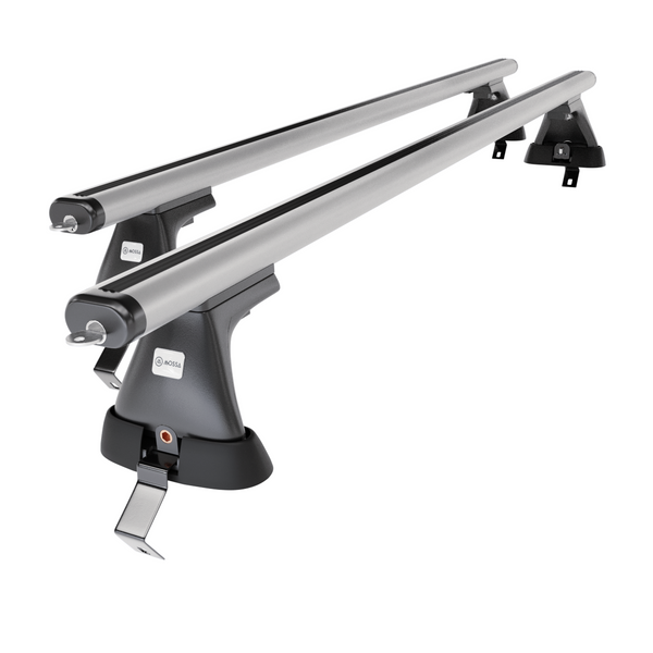 Tagbagagebærer til bil Skoda Fabia mk II Hatchback (2007-2014) - sølv bagagebærer til taget - lastholder - tagholder - uden monteringselementer - Aluminium
