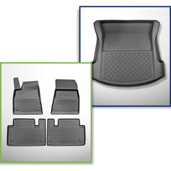 Bagagerumsmåtte og bilmåttesæt TPE skræddersyet til: Tesla Model 3 Sedan (07.201