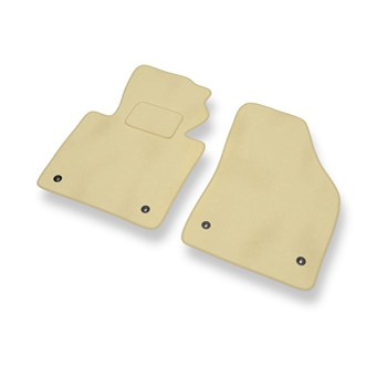 Velour gulvmåtter til Volkswagen Touran I Minivan (2003-2010) - beige