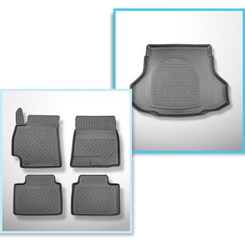 Bagagerumsmåtte og bilmåttesæt TPE PREMIUM skræddersyet til: Hyundai Elantra CN7