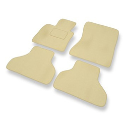 Velour gulvmåtter til BMW X6 I E71 SAC (2008-2014) - beige