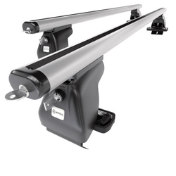 Tagbagagebærer til bil Citroen DS4 Hatchback (2011-2018) - sølv bagagebærer til taget - lastholder - tagholder - uden monteringselementer - Aluminium