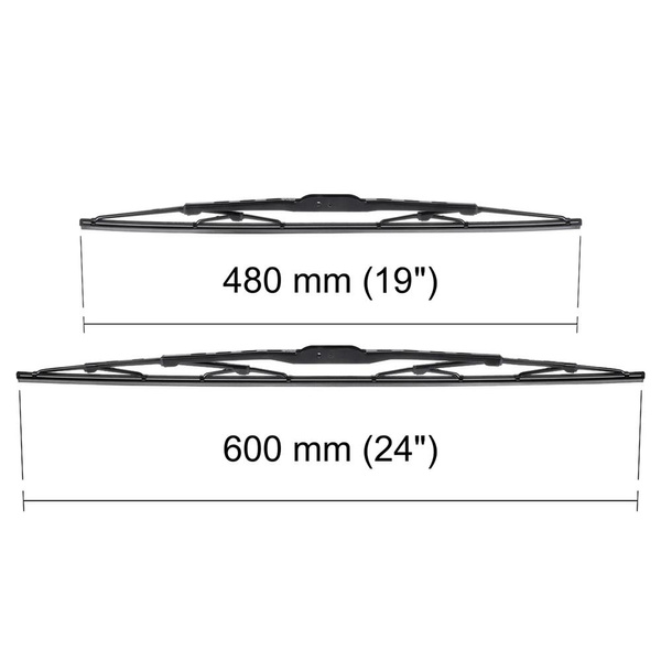 Vinduesviskere til forruden til Opel Vectra C Caravan, Hatchback, Sedan (09.2001-10.2008) - Standard viskerblade