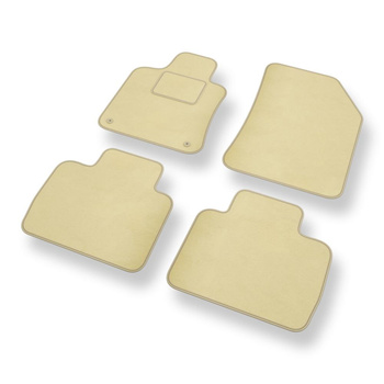 Velour gulvmåtter til Peugeot 508 II Sedan, SW (2018-....) - beige