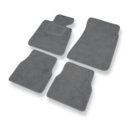 Velour gulvmåtter til BMW 3-serie M3 I E30 Coupé, Cabriolet, Limousine, Touring (1985-1992) - grå