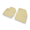 Velour gulvmåtter til Ford Fiesta VI Hatchback, Varevogn (2008-2012) - beige
