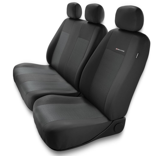 Universelle sædebetræk til biler til Volkswagen Crafter I, II (2006-....) - Typ 3 (grå)