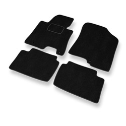 Velour gulvmåtter til Kia Ceed II Hatchback, Stationcar (2012-2018) - sort