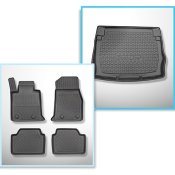 Bagagerumsmåtte og bilmåttesæt TPE PREMIUM skræddersyet til: BMW 1-serie F20 Hat