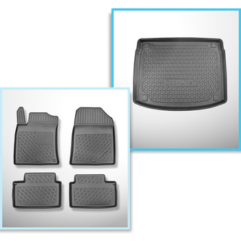 Bagagerumsmåtte og bilmåttesæt TPE PREMIUM skræddersyet til: Kia XCeed Crossover