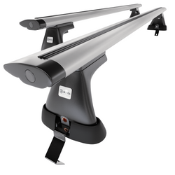 Tagbagagebærer til bil Renault Scenic mk III Minivan (2009-2016) - sølv bagagebærer til taget - lastholder - tagholder - uden monteringselementer - Aluminium