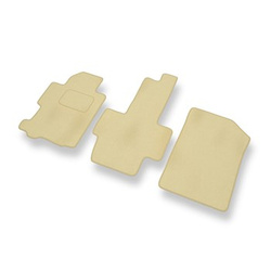 Velour gulvmåtter til Honda FR-V Minivan (2004-2009) - beige