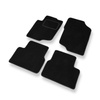 Velour gulvmåtter til Peugeot 207 Hatchback, Cabriolet, SW (2006-2012) - sort