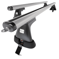 Tagbagagebærer til bil Opel Astra K mk V Hatchback (2016-2022) - sølv bagagebærer til taget - lastholder - tagholder - uden monteringselementer - Aluminium