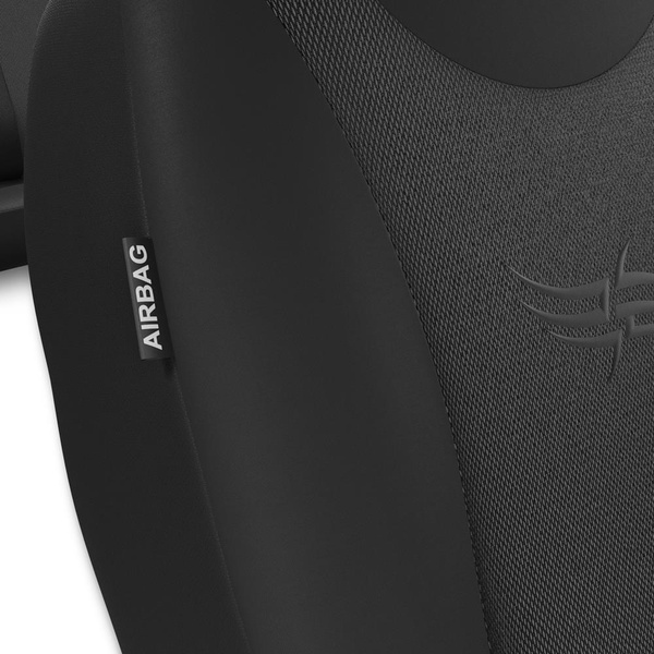 Universelle sædebetræk til biler til Dacia Logan I, II, III (2004-....) - mörkgrå