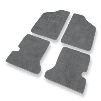 Velour gulvmåtter til Fiat Cinquecento Hatchback (1990-1998) - grå