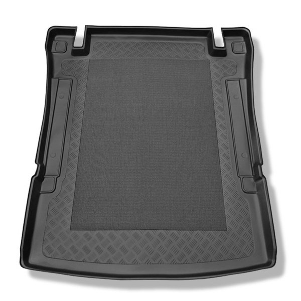 Gulvmåtte til bagagerum Volkswagen Caddy IV Maxi Varevogn (10.2007-10.2020) - Trendline, Comfortline, Highline; 5 sæder; med gitter bag anden sæderække; Polsk marked
