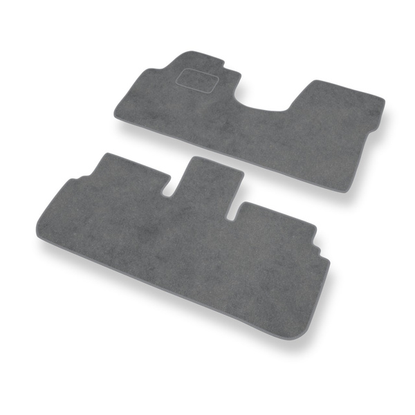 Velour gulvmåtter til Peugeot 806 I Minivan (1994-2000) - grå