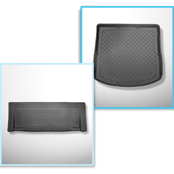 Bagagerumsmåtte og bilmåttesæt TPE skræddersyet til: Volkswagen Touran I 1T Mini