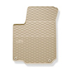Gummigulvmåtter til biler Volkswagen New Beetle Hatchback, Cabriolet (1998-2010) - beige - 4 stk.