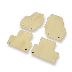 Velour gulvmåtter til Volvo XC70 II Crossover (2007-2016) - beige