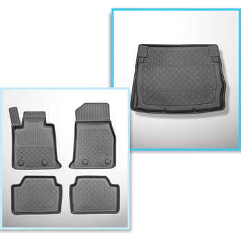 Bagagerumsmåtte og bilmåttesæt TPE skræddersyet til: BMW 1-serie F21 Hatchback (
