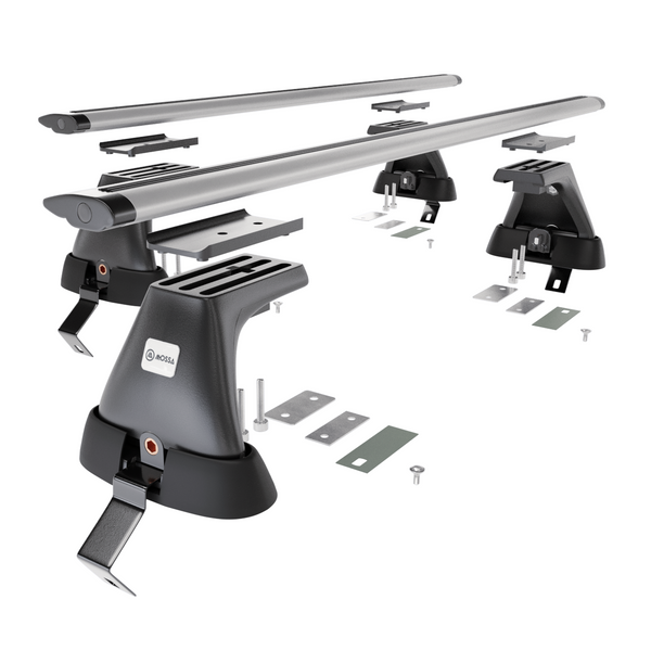 Tagbagagebærer til bil Audi A6 C8 Limousine (2019-....) - sølv bagagebærer til taget - lastholder - tagholder - uden monteringselementer - Aluminium