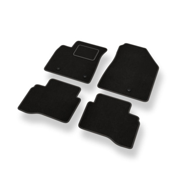 Velour gulvmåtter til Kia Niro I Crossover (2016-2022) - sort