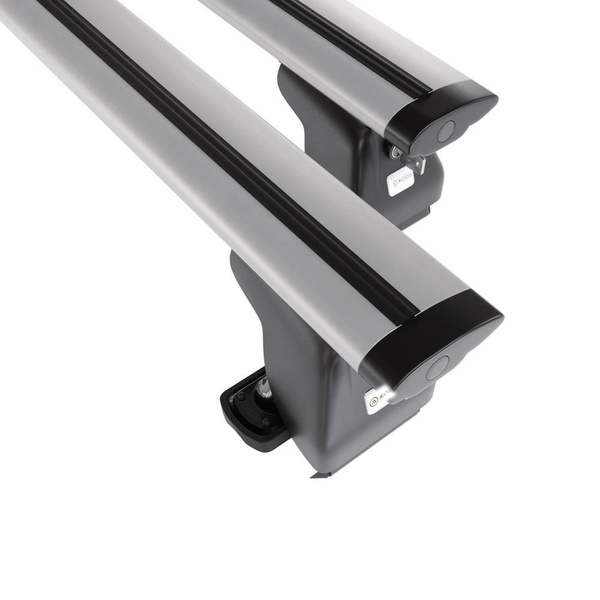 Tagbagagebærer til bil Volvo C40 SUV (2022-....) - sølv bagagebærer til taget - lastholder - tagholder - uden monteringselementer - Aluminium