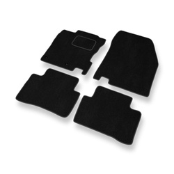 Velour gulvmåtter til Nissan Qashqai II Crossover (2013-2021) - sort