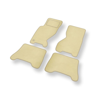 Velour gulvmåtter til Jeep Grand Cherokee II SUV (1998-2005) - beige