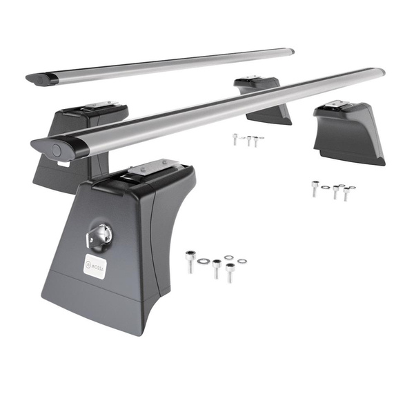 Tagbagagebærer til bil Toyota RAV4 V SUV (2019-....) - sølv bagagebærer til taget - lastholder - tagholder - Integreret rækværk - Aluminium