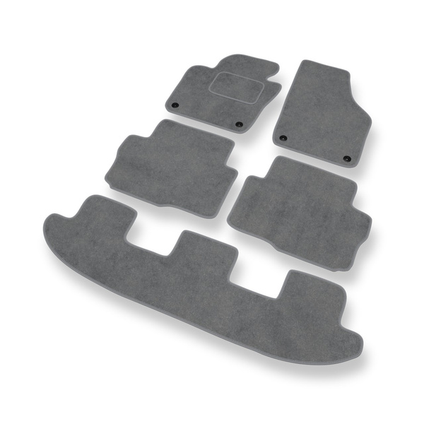 Velour gulvmåtter til Seat Alhambra II Varevogn (2010-2020) - grå