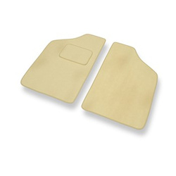 Velour gulvmåtter til Fiat Cinquecento Hatchback (1990-1998) - beige