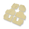 Velour gulvmåtter til Ford S-Max I Minivan (2006-2015) - beige