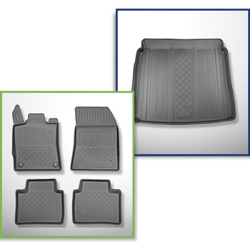 Bagagerumsmåtte og bilmåttesæt TPE skræddersyet til: Citroen C5 X SUV (05.2022-.