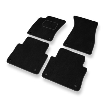 Velour gulvmåtter til Audi A8 II D3 (Lang version) (2002-2010) - sort