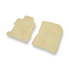 Velour gulvmåtter til Honda Civic VIII Coupé, Hatchback, Sedan (2006-2011) 4 døre - beige