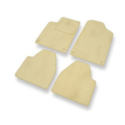 Velour gulvmåtter til Peugeot 607 Sedan (1999-2010) - beige