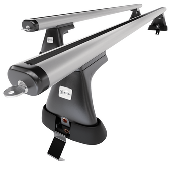 Tagbagagebærer til bil Skoda Fabia mk III Hatchback (2015-2021) - sølv bagagebær