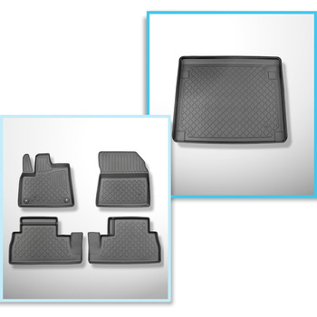 Bagagerumsmåtte og bilmåttesæt TPE skræddersyet til: Opel Combo E Life Varevogn 