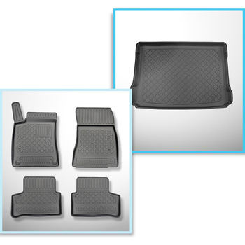 Bagagerumsmåtte og bilmåttesæt TPE skræddersyet til: Mercedes-Benz GLA H247 SUV 