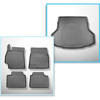 Bagagerumsmåtte og bilmåttesæt TPE skræddersyet til: Hyundai Elantra CN7 VII Sed