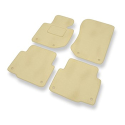 Velour gulvmåtter til BMW 3-serie M3 II E36 Compact, Coupé, Cabriolet, Limousine, Touring (1992-1999) - beige