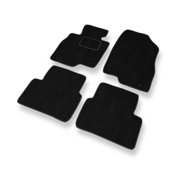 Velour gulvmåtter til Mazda 3 III Hatchback, Sedan (2013-2019) - sort