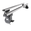 Tagbagagebærer til bil Citroen DS4 Hatchback (2011-2018) - sølv bagagebærer til taget - lastholder - tagholder - uden monteringselementer - Aluminium