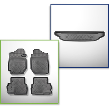 Bagagerumsmåtte og bilmåttesæt TPE skræddersyet til: Suzuki Jimny II GJ SUV (10.