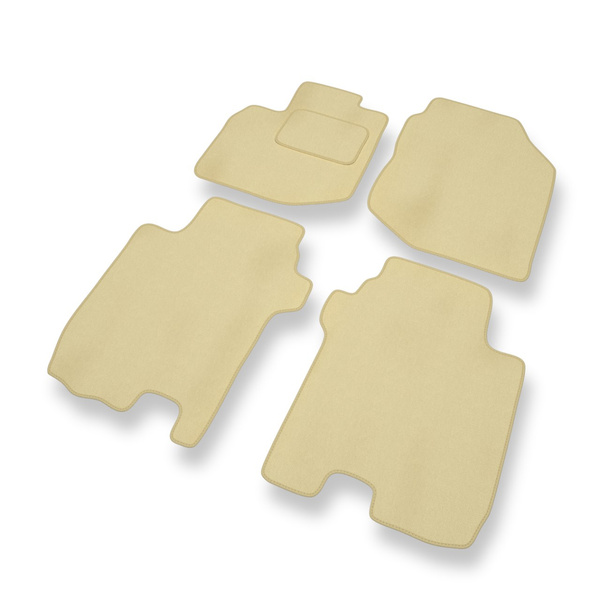 Velour gulvmåtter til Honda Jazz III Hatchback (2008-2015) - beige
