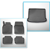 Bagagerumsmåtte og bilmåttesæt TPE PREMIUM skræddersyet til: Mazda 3 IV BP Hatchback (03.2019-....)
